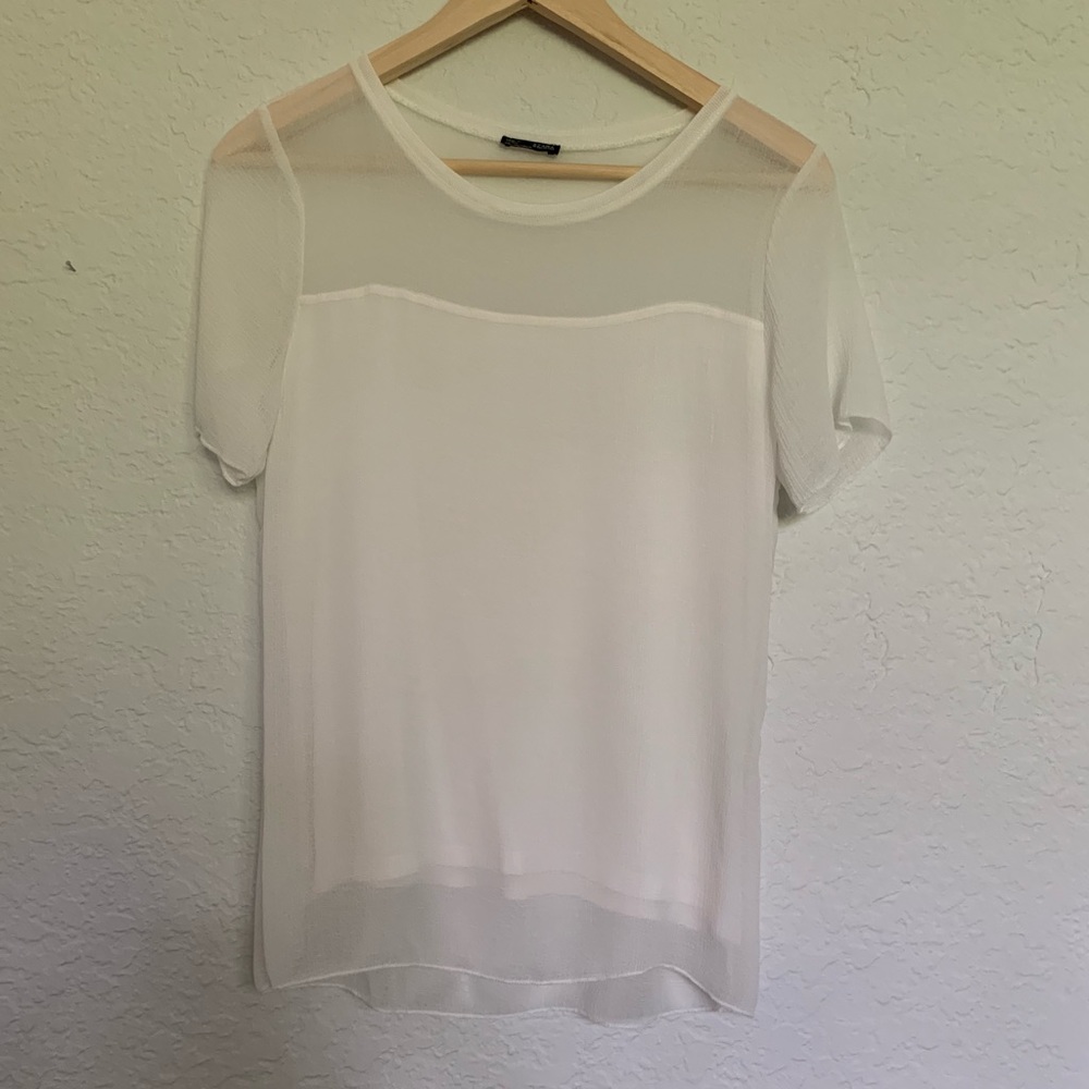 White Zara dressy top